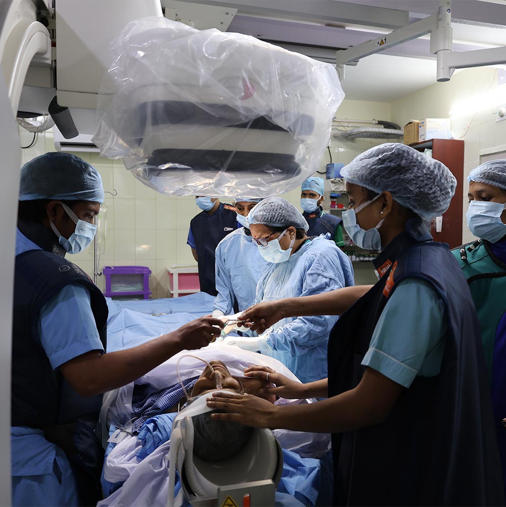 Dr. Maya Gantayet Performing DSA Procedure