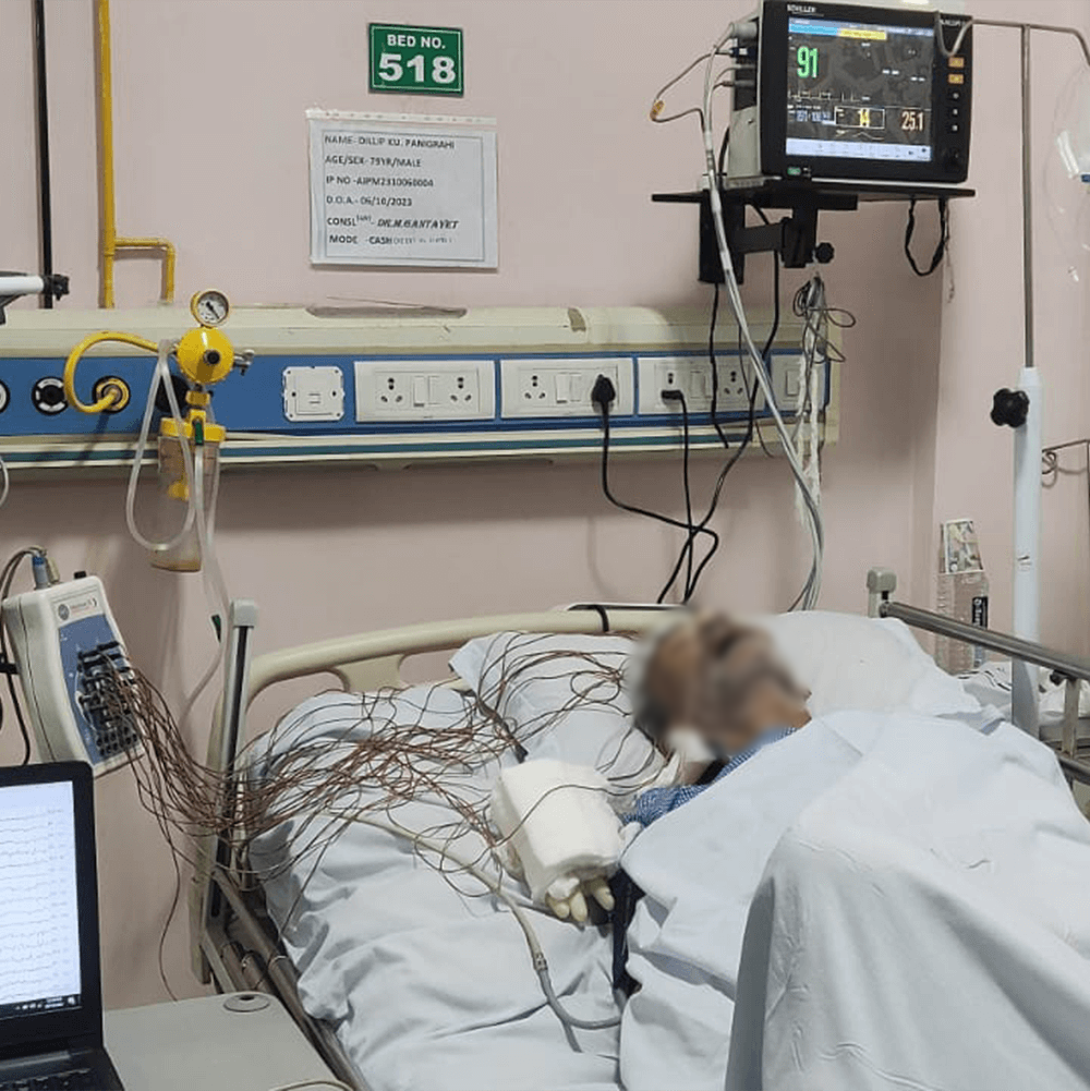 Patient at ICU